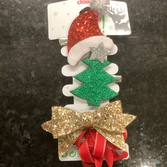 2 Packs of Girls' Holiday Hair Clips - Picture 3 of 4